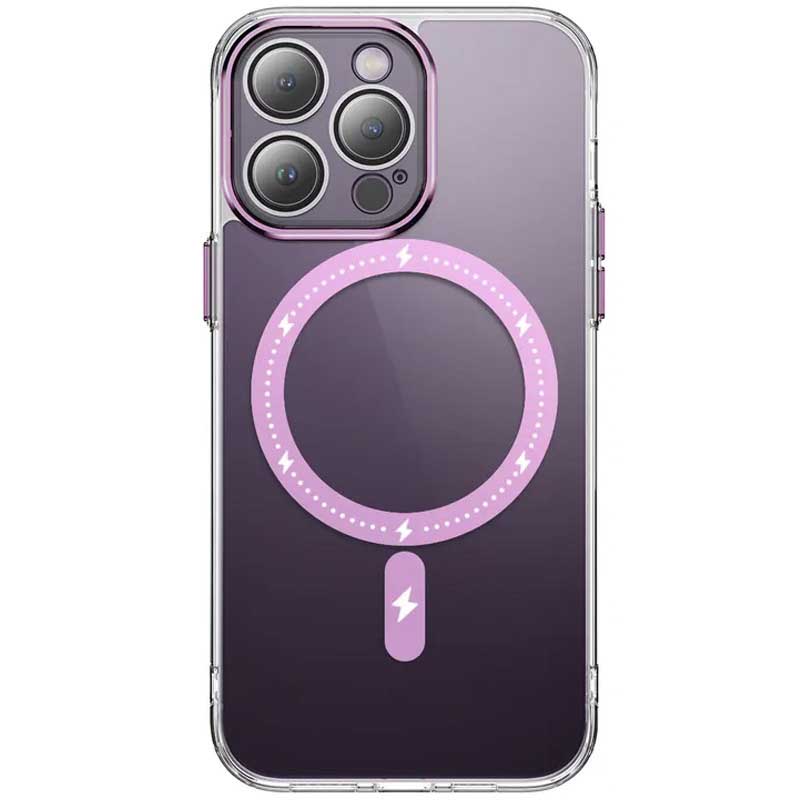 Чохол TPU+PC Colorful with Magnetic Fit для Apple iPhone 12 Pro Max (6.7") Pink