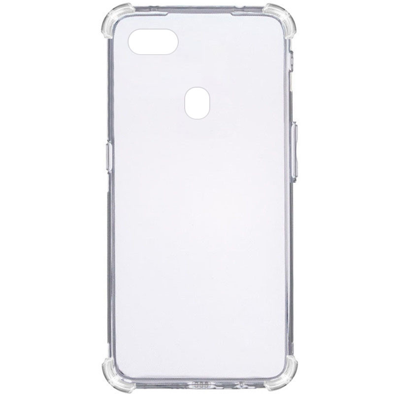 TPU чохол GETMAN Ease logo посилені кути для Oppo A73 (2017) Безбарвний (прозорий)