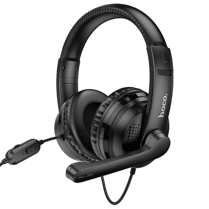 Накладні навушники Hoco W103 Magic Tour Gaming (3.5mm/1.2m) Чорний